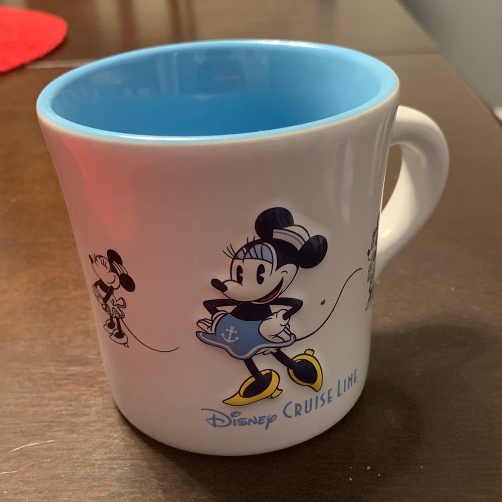 Disney Cruise Line Mug with Minnie Mouse - Blue and White - Picture 3 of 7